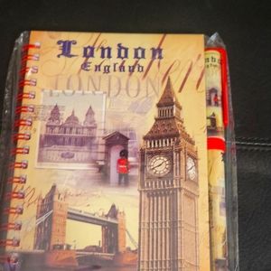 Journal and pen from London, England featuring Big Ben